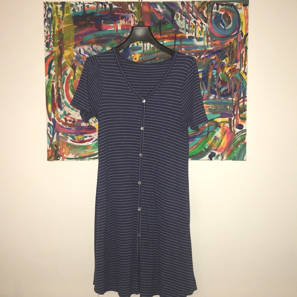 Blue casual dress